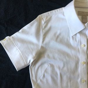 Banana Republic White Collar Button Down